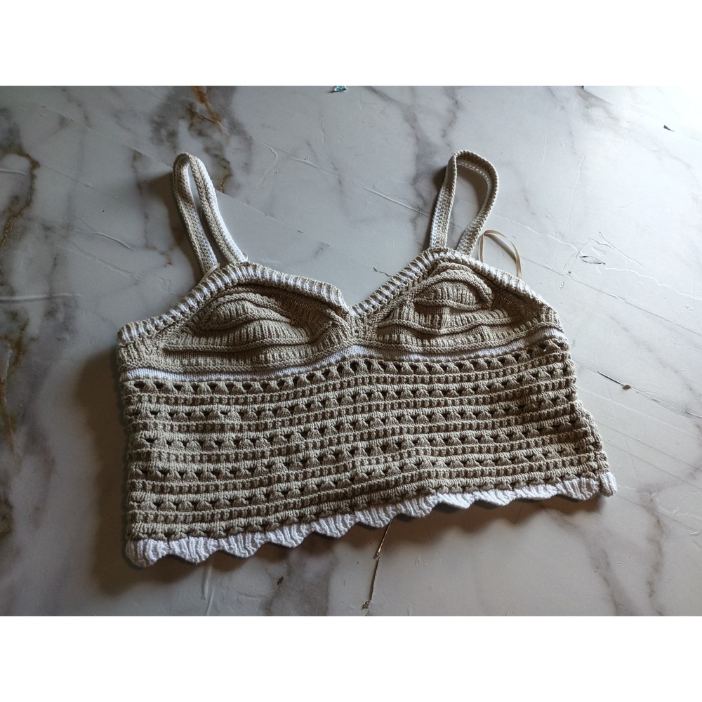 Willow & Wind Boho Style Crochet top Sz Medium hippie festival fairy romanticore